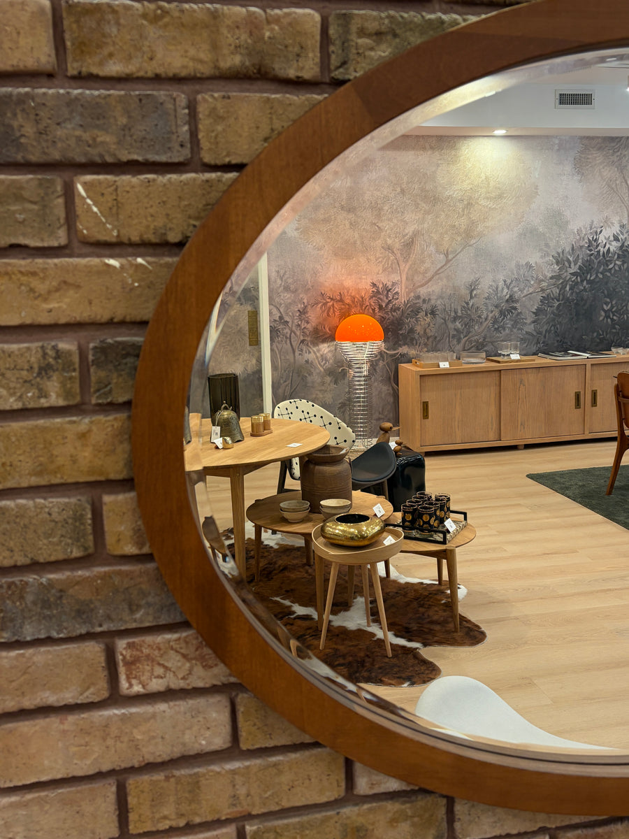 Vera Oval Oak Mirror