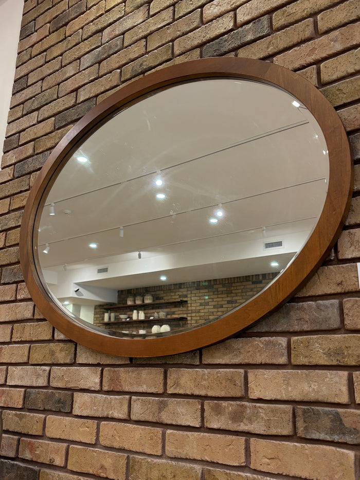 Vera Oval Oak Mirror