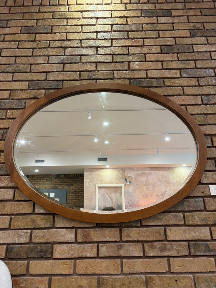 Vera Oval Oak Mirror