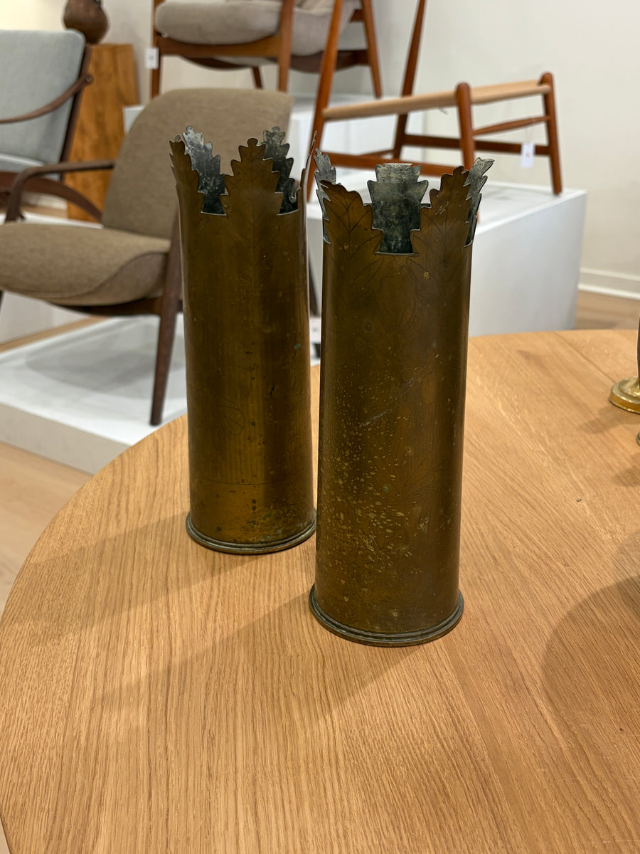 Brass Trench Art Vase (x1)