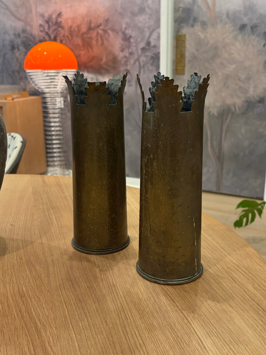 Brass Trench Art Vase (x1)