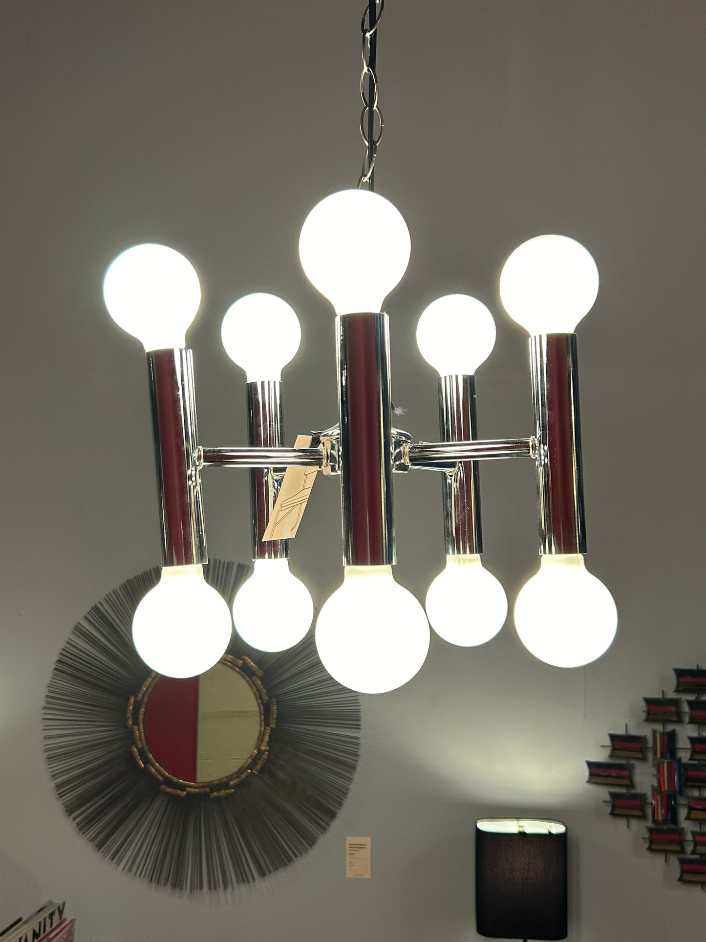 Le lustre Firenze Chrome &amp; Metal