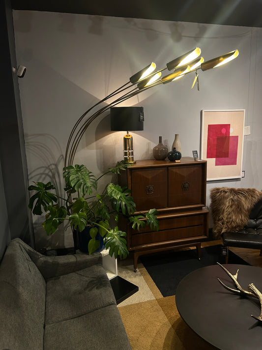Flutes Arc Floor Lamp