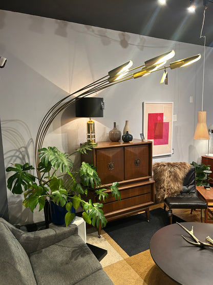 Flutes Arc Floor Lamp