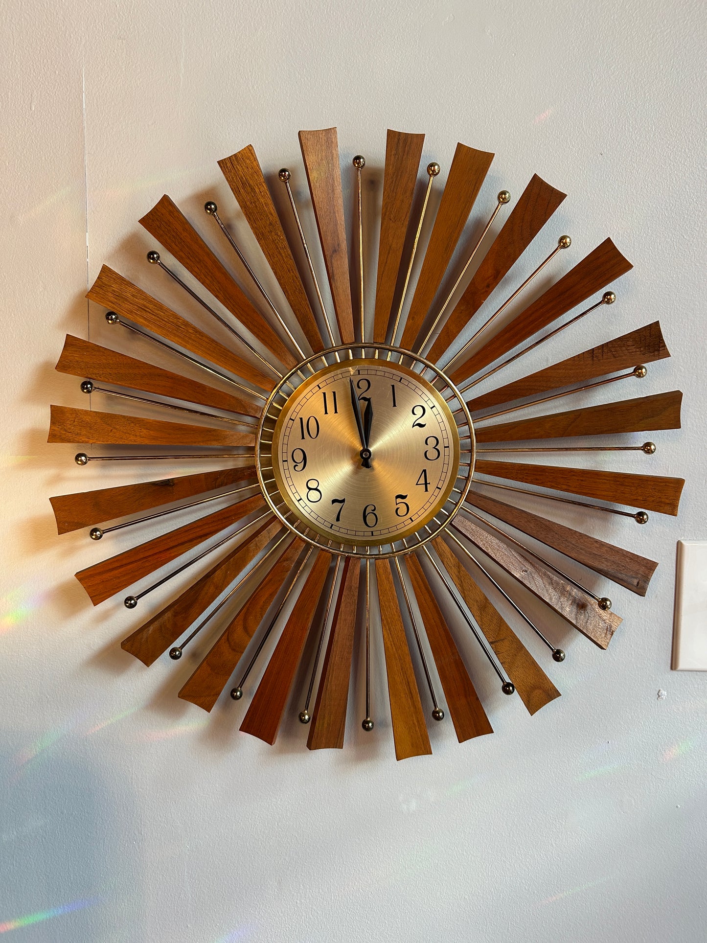 Sunburst Wall Clock