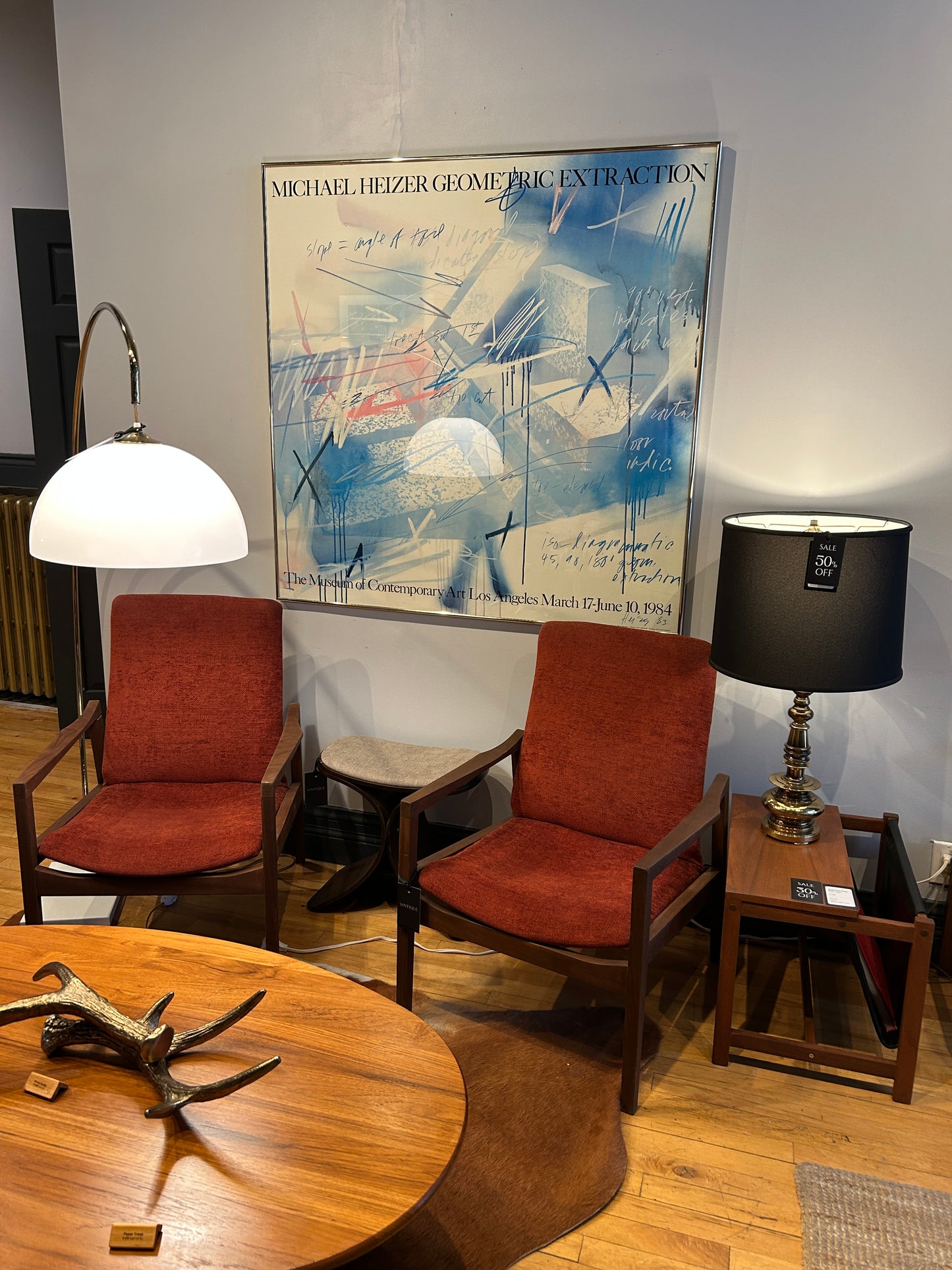 Michael Heizer 'Geometric Extraction' Square Print, 1984