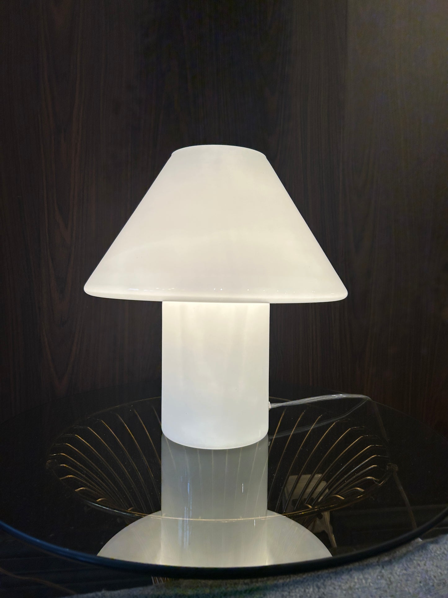 Murano Glass Mushroom Table Lamp