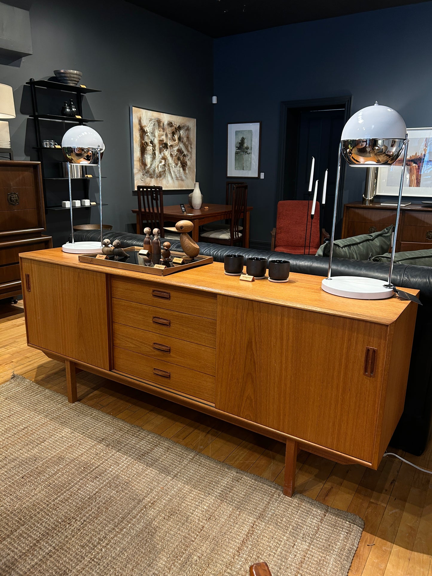 Nordic Light Teak Credenza Sideboard