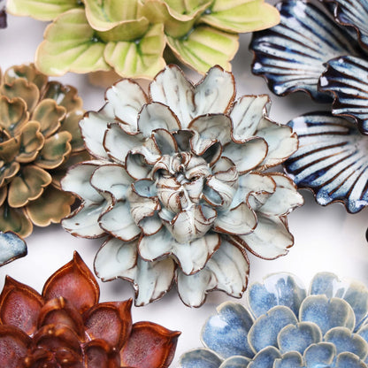 Japan Ceramic Flower Chocolate Mint Hibiscus
