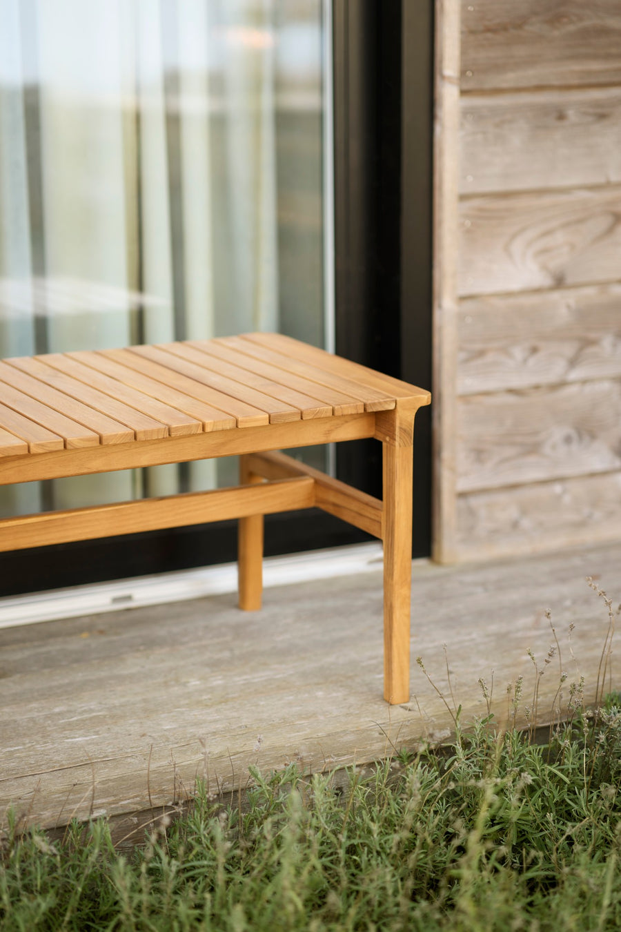 M10 Teak Garden Bench Without Backrest