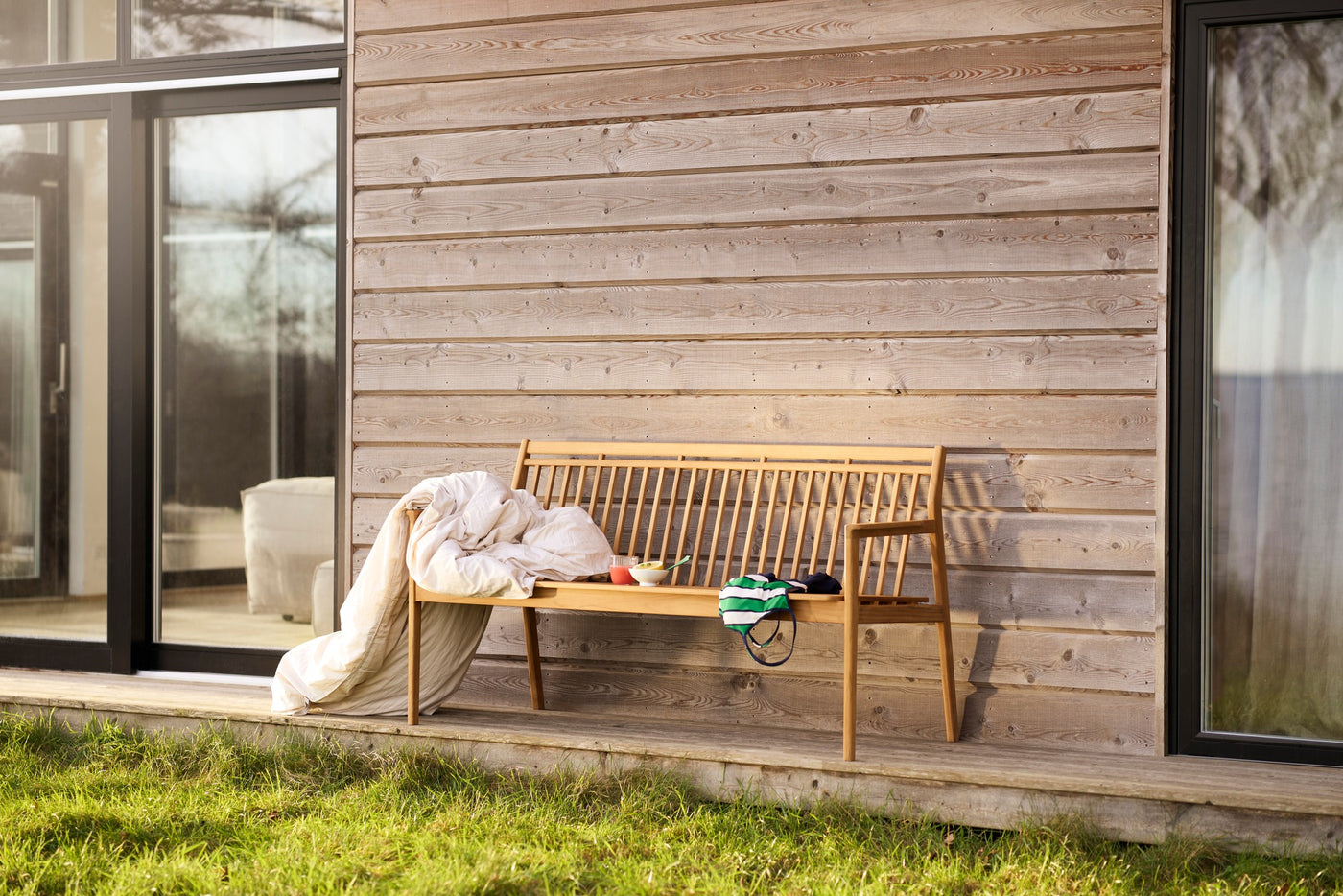 M11 Teak Garden Bench With Backrest