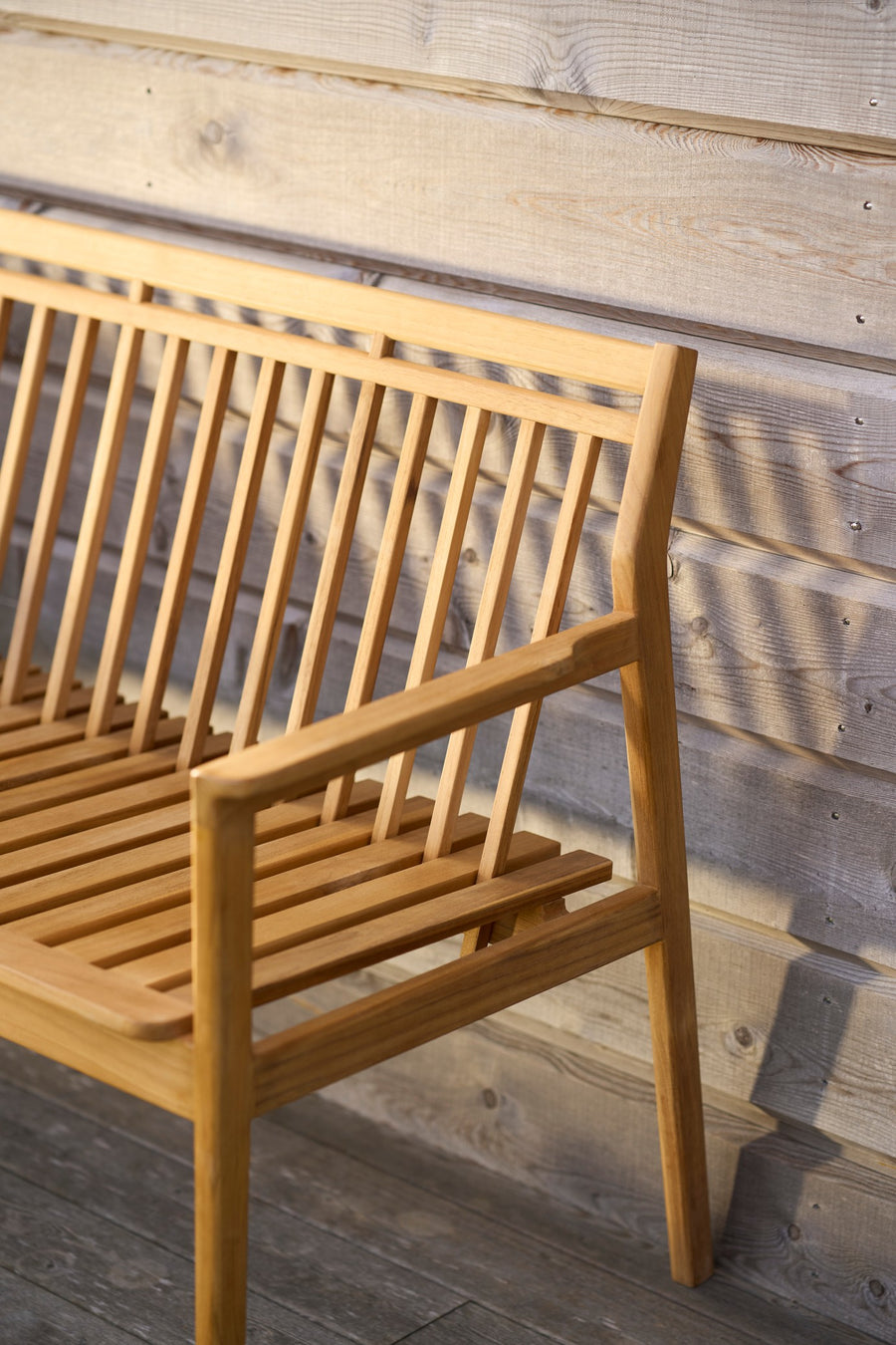 M11 Teak Garden Bench With Backrest