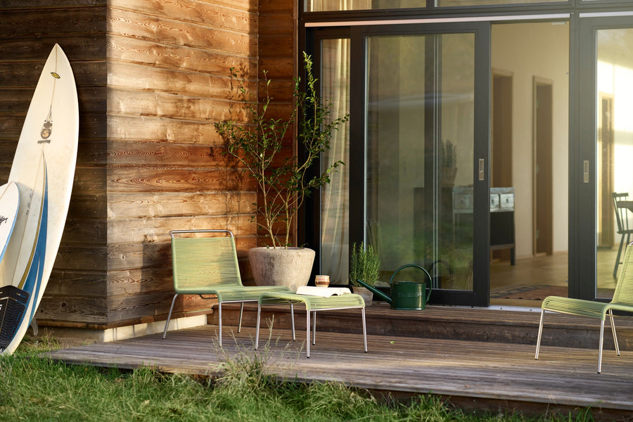 M20L Stainless Steel Lounge Cord Chair