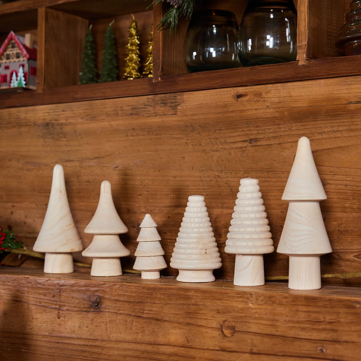 Seren Wooden Christmas Trees
