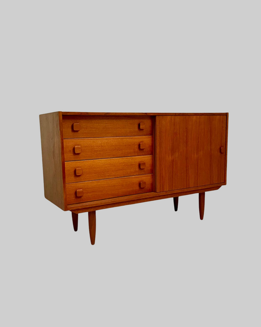 Jyderup Teak Drawer Door Cabinet