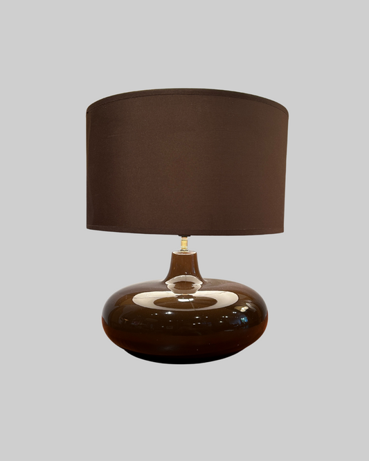 Orbiform Brown Table Lamp