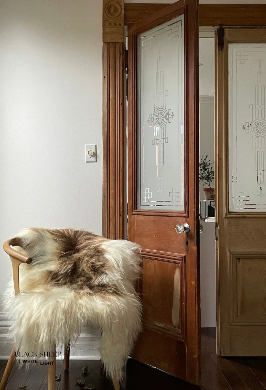 Spotted Brown nIcelandic Sheepskin