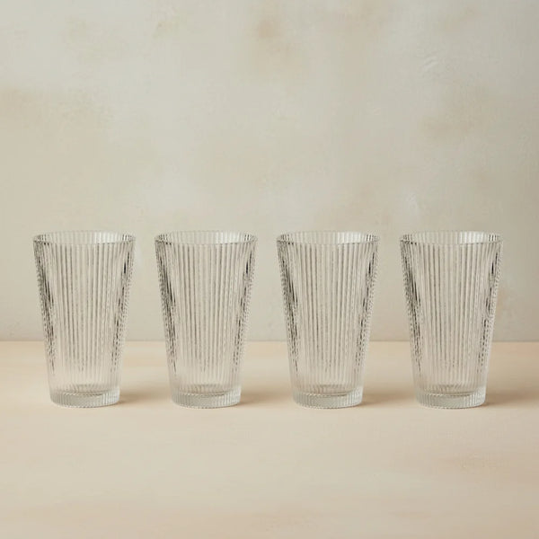 Pilastro Large Drinking Glasses, Set of 4