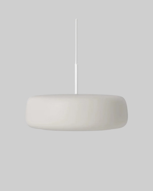 White pendant lamp on a white background