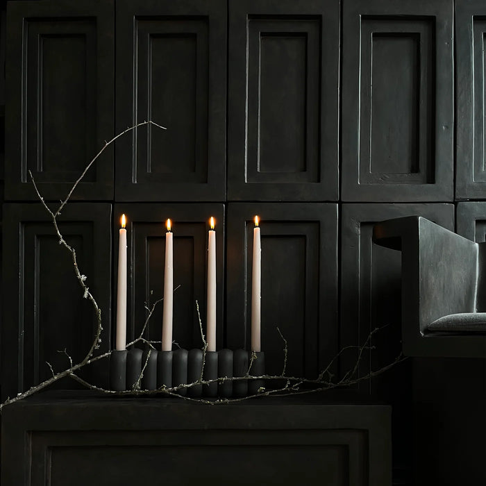 Tube Candle Holder, Big - Coffee