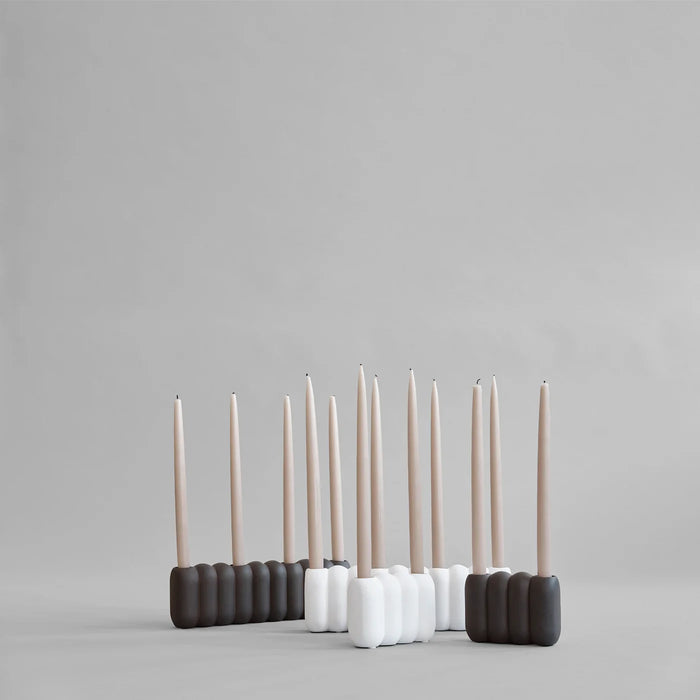 Tube Candle Holder, Big - Coffee