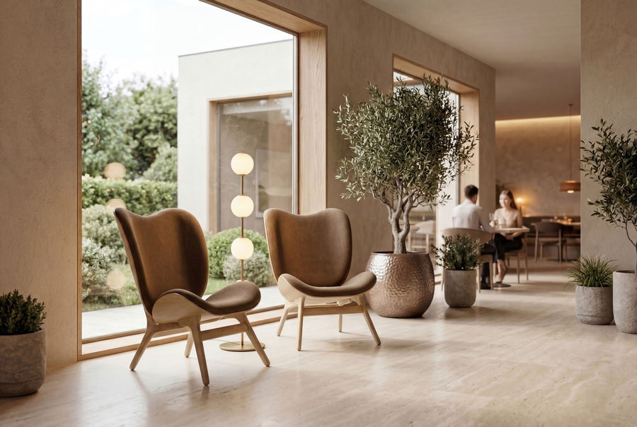 A Conversation Piece Tall Accent Chair