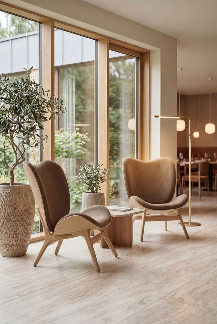 A Conversation Piece Tall Accent Chair