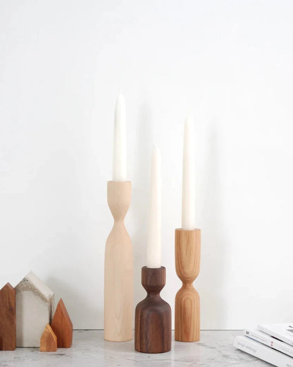 Hans Brattrud Scandinavian Candleholder Trio