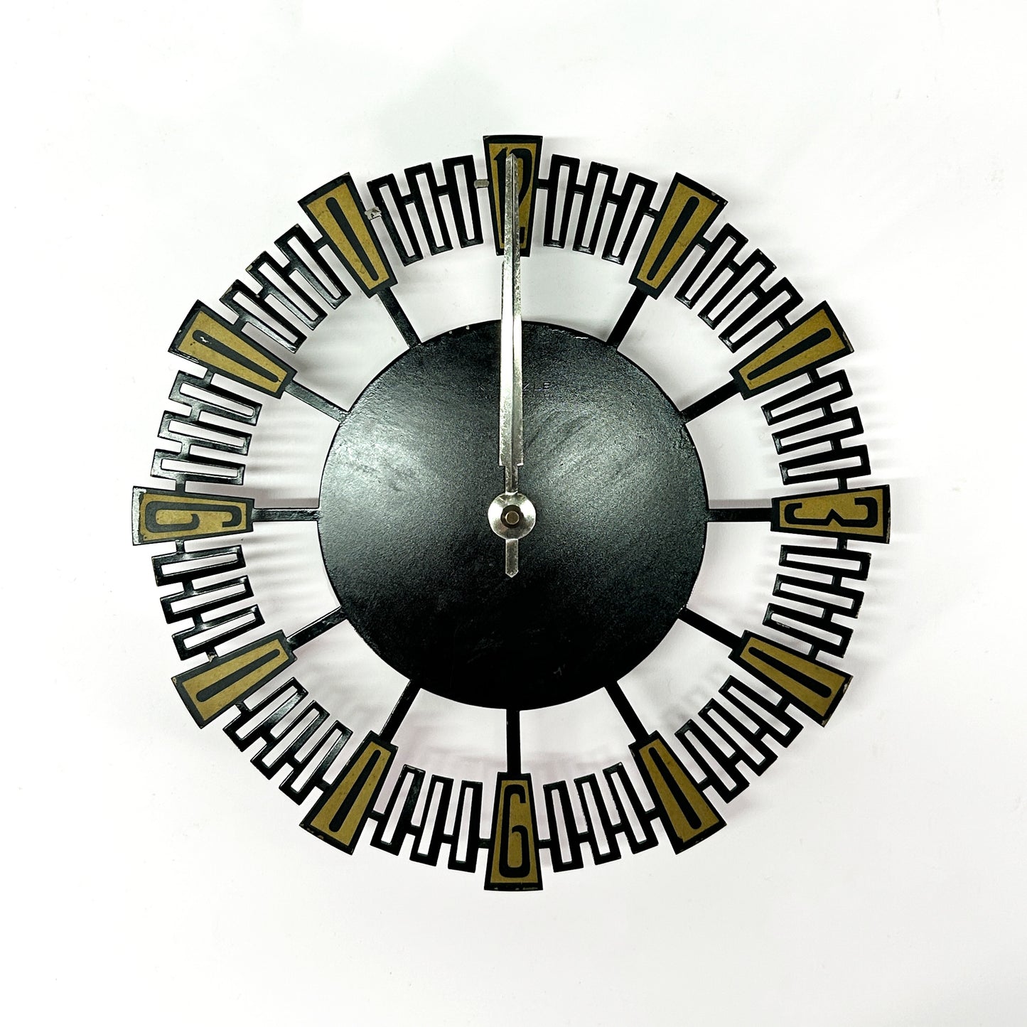 Kienzle Germany Metal Sun Ray Wall Clock