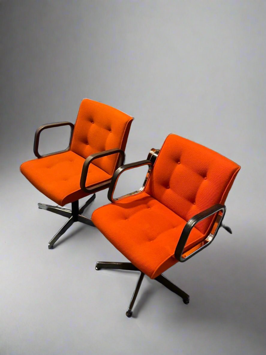 Steelcase Squared Orange Office Chairs