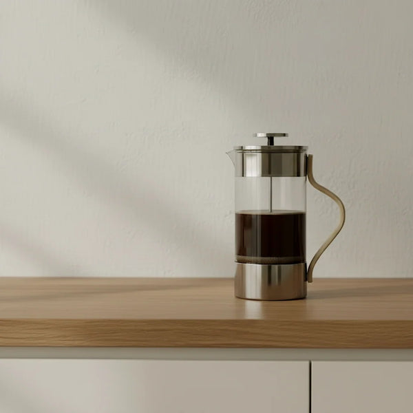 Emma French Press in Steel 1L.