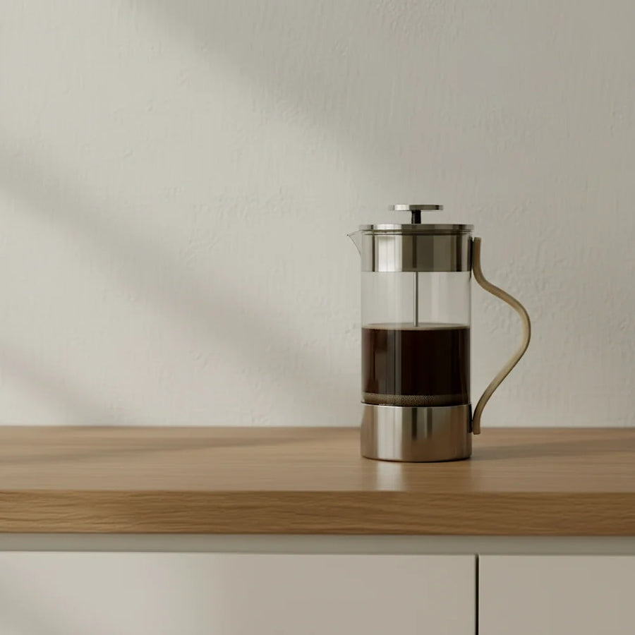 Emma French Press in Steel 1L.