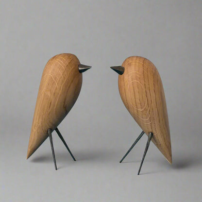 Scandi Oak Bird Figurines