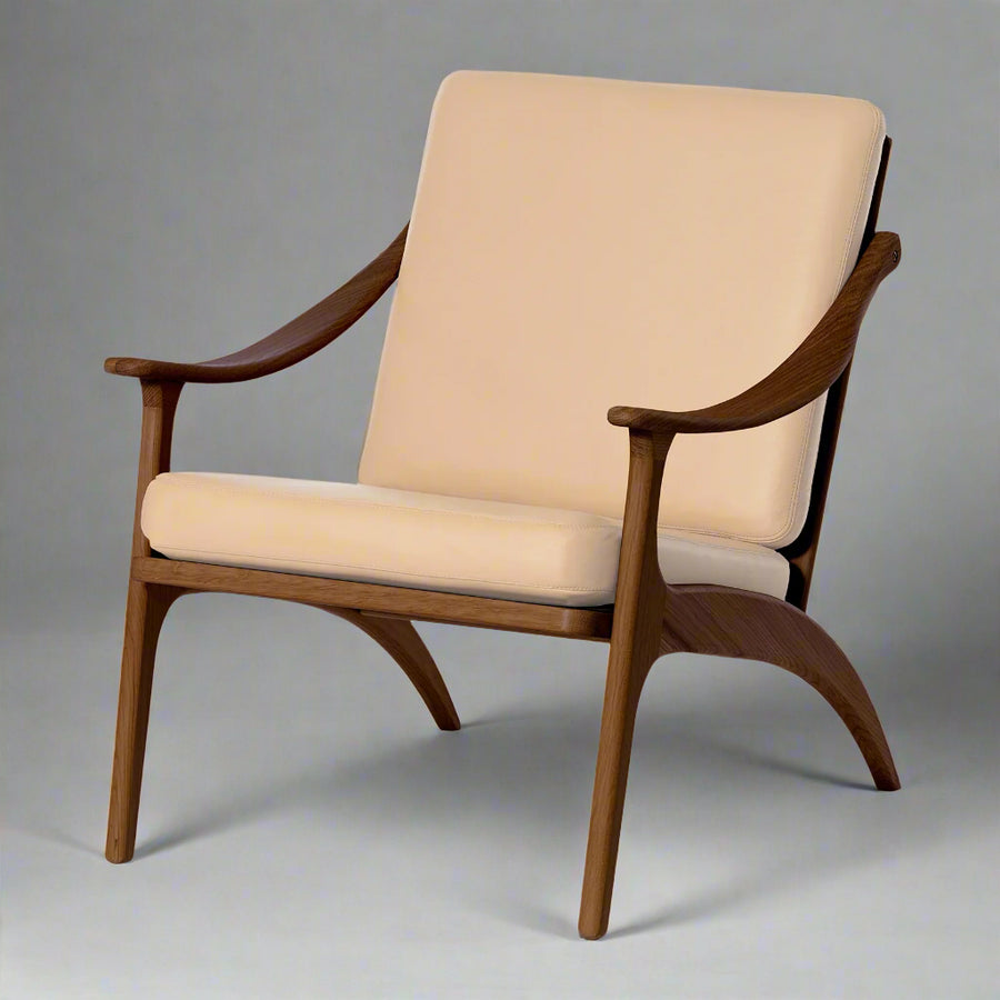 Arne Hovmand Olsen Lean Back Walnut Lounge Chair
