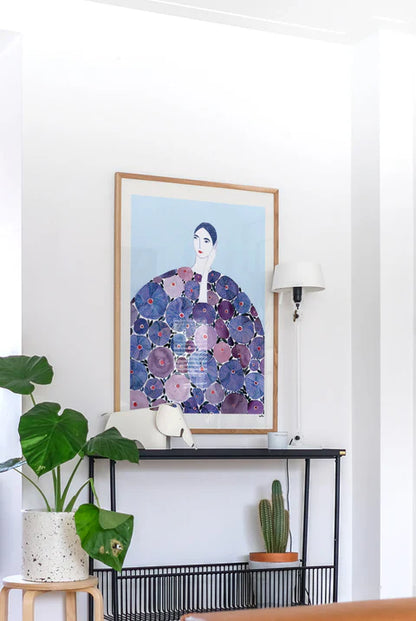 'Lady in Purple' Art Print