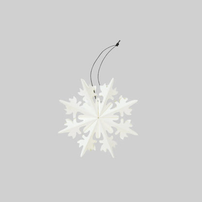 Holiday Snowflake Ornament, white (box of 6)