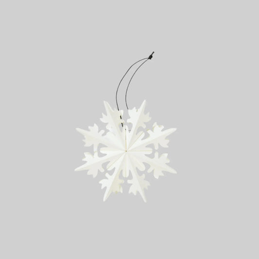 Holiday Snowflake Ornament, white (box of 6)