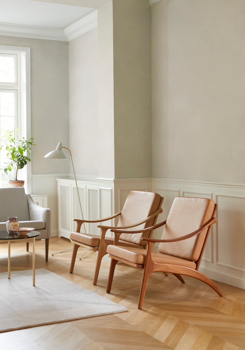 Arne Hovmand Olsen Lean Back Walnut Lounge Chair